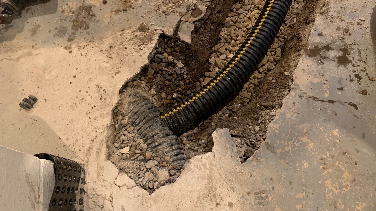 Custom Dual Sump System for Maggie by Waterproofing Northeast