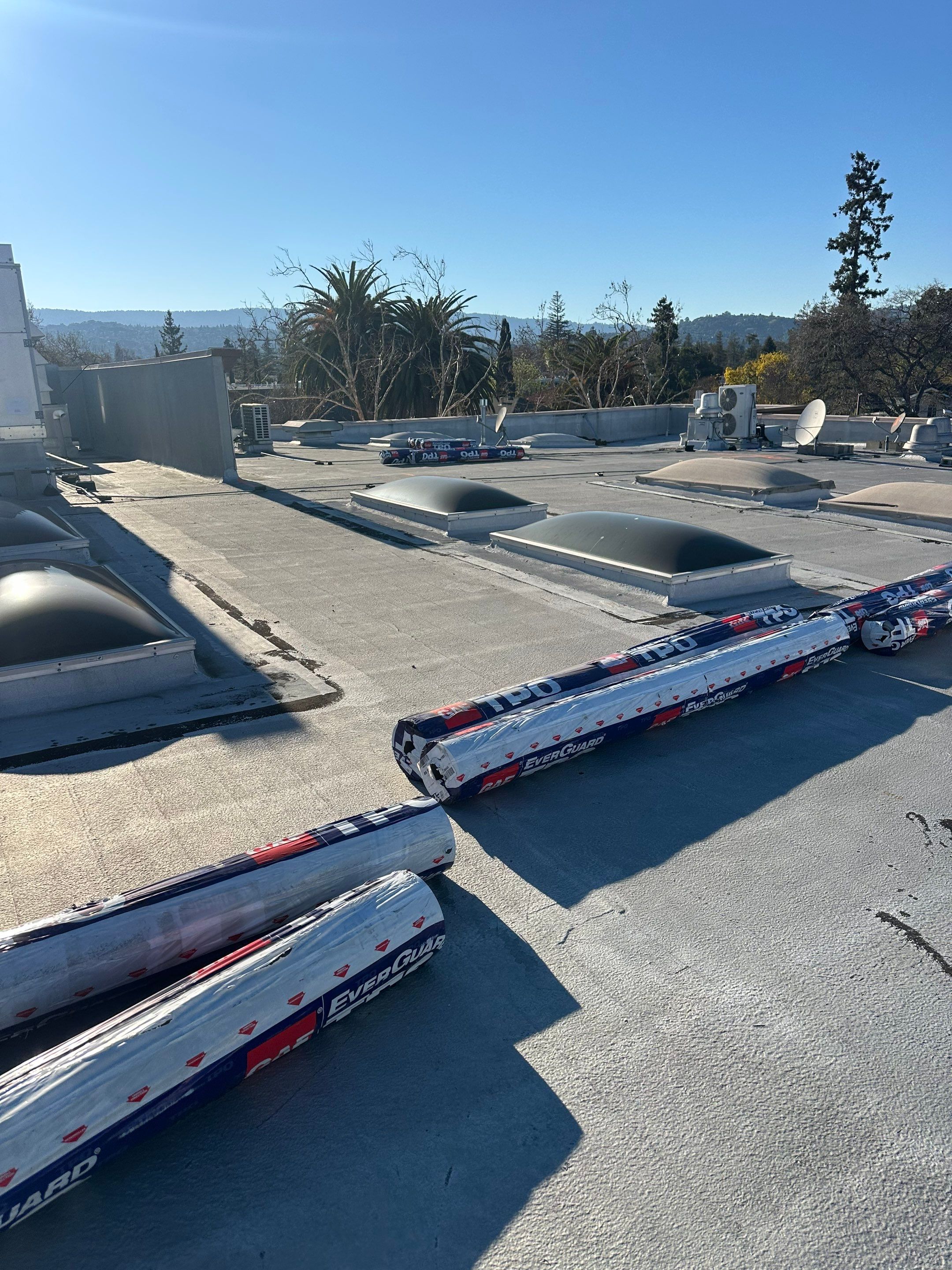 Project in Redwood City, CA by Sanchez Single Ply Roofing