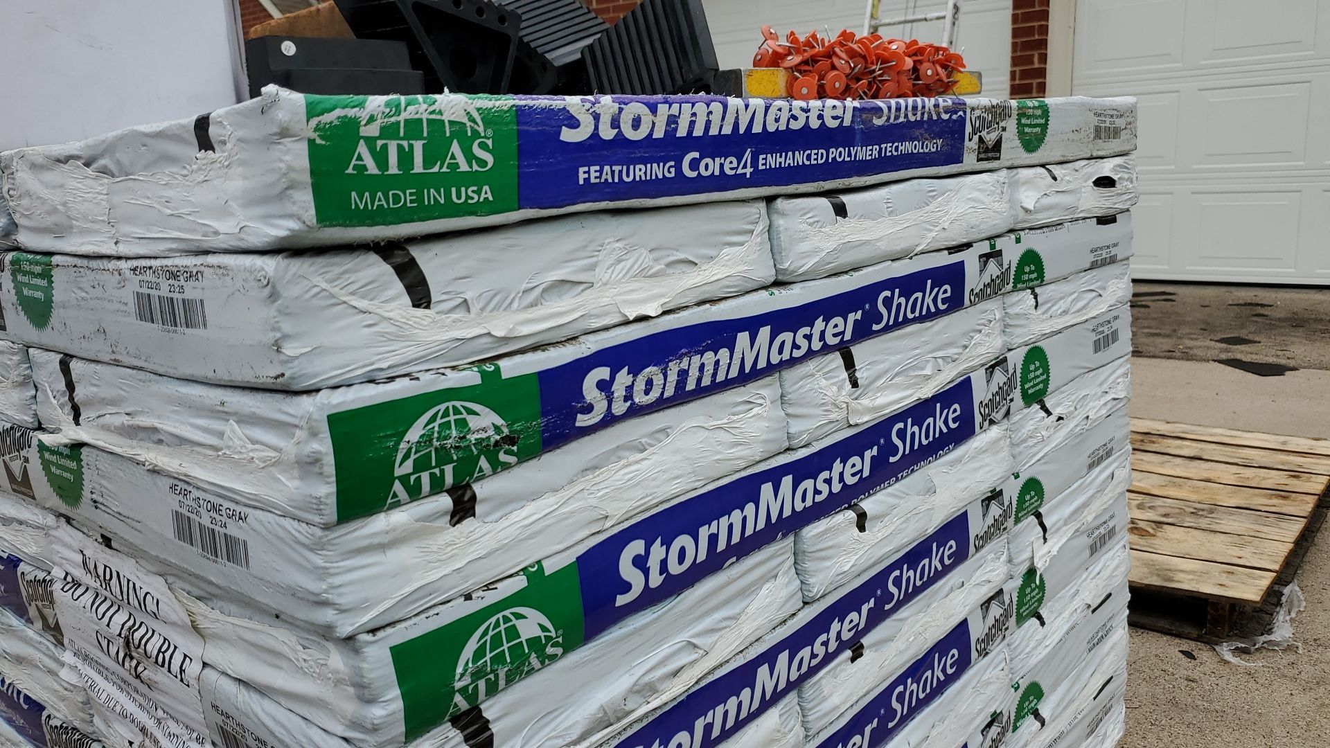 Residential Roofing Installation using ATLAS StormMaster Shake by Harvey Roofing & Construction