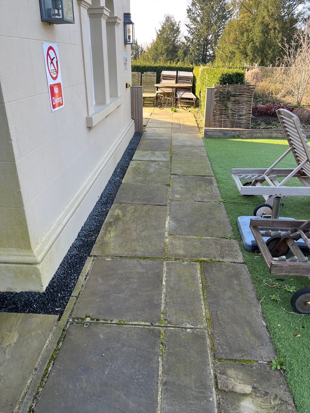 Render - Stone Work - Car parks using honda 21 ltr/min by Ges Exterior Cleaning ltd