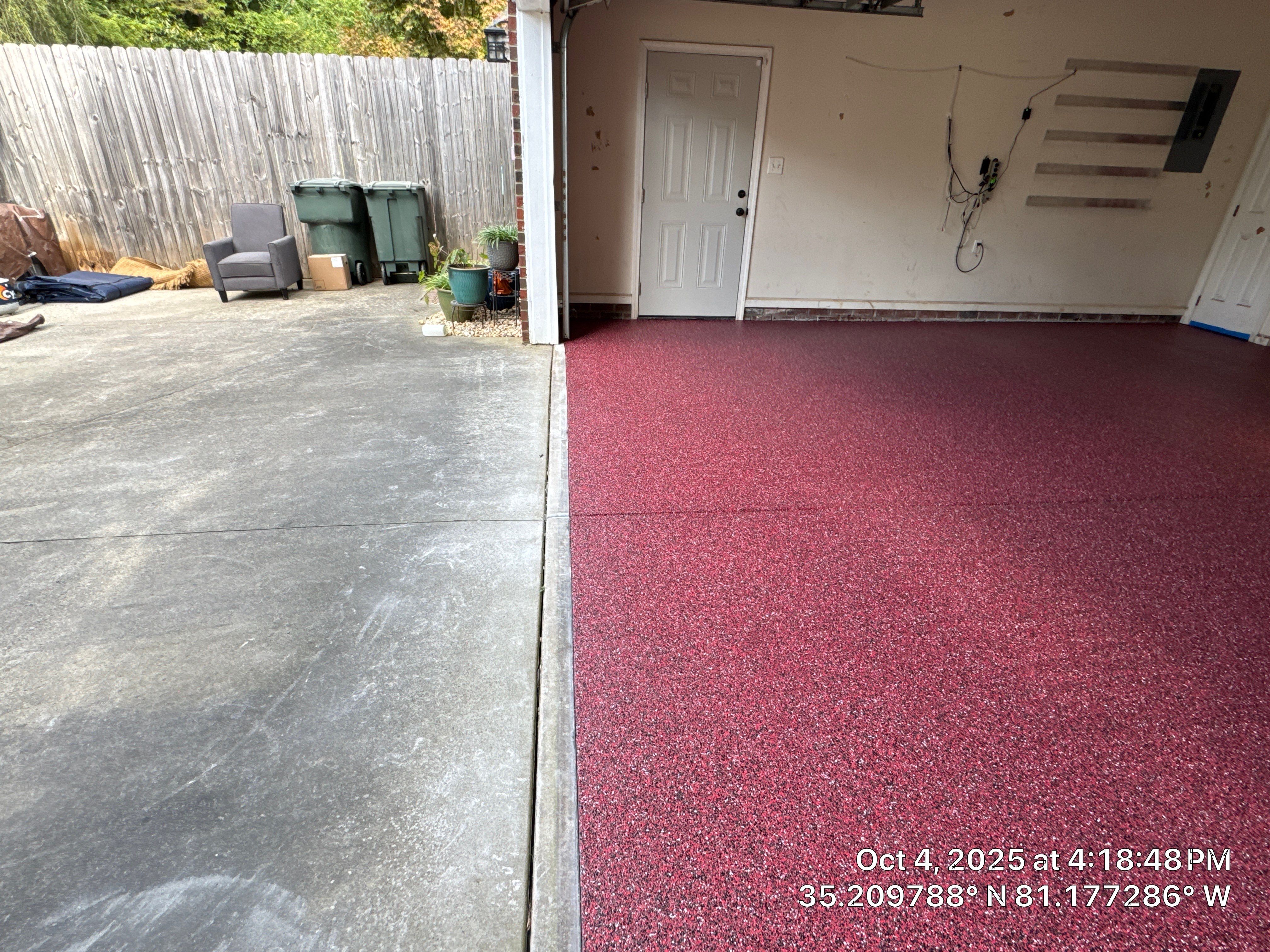 Custom Flake Color  by Endure Concrete Coatings