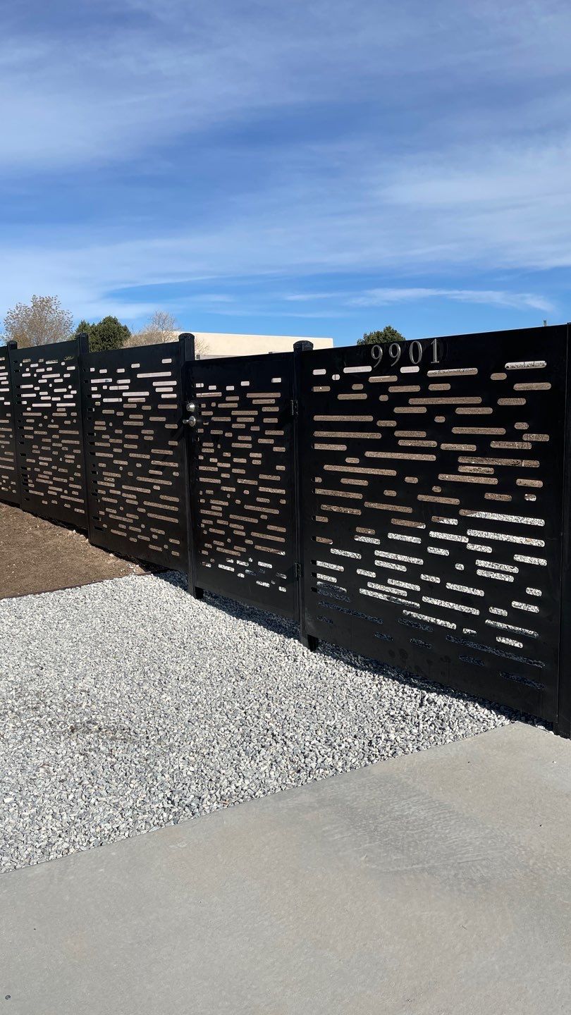 Residential using Custom Wrought Iron and DM Contempo by Valley Fence Company