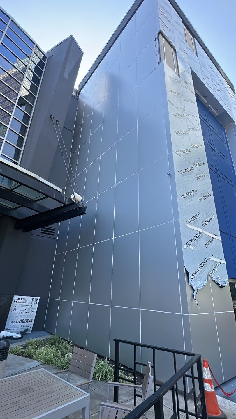 Exterior Installation using ACM Composite Panels by Infinity Metal Systems