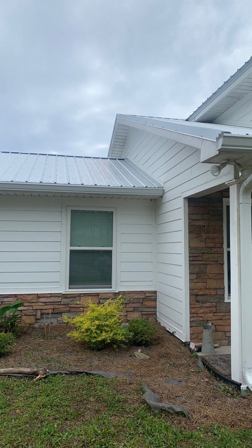 Gutter Installation Using White K-Style Gutters by Gutter Professors