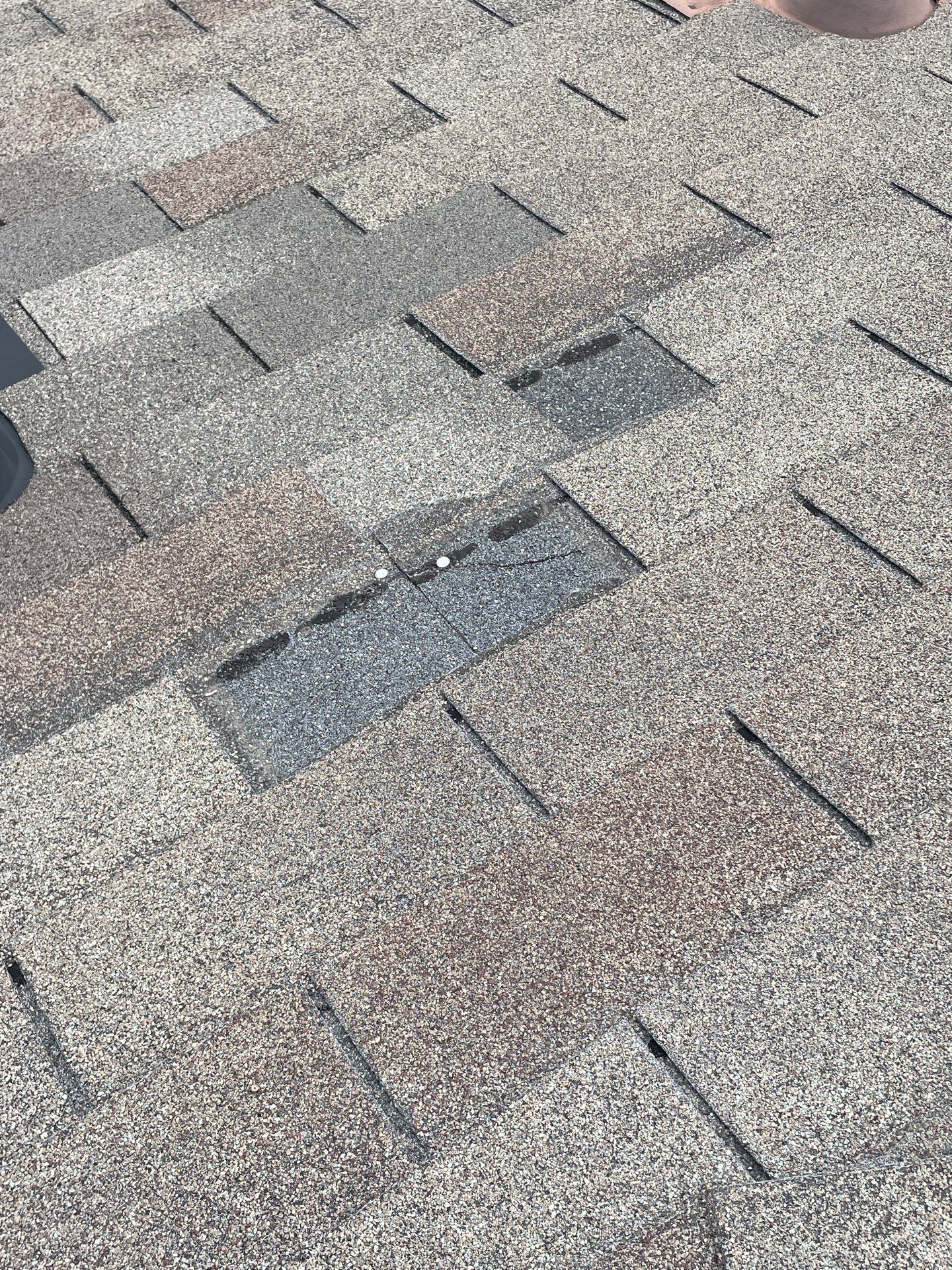 Hail Damage using Owen's Corning Duration (Lifetime) Shingles by Roof Repair Company