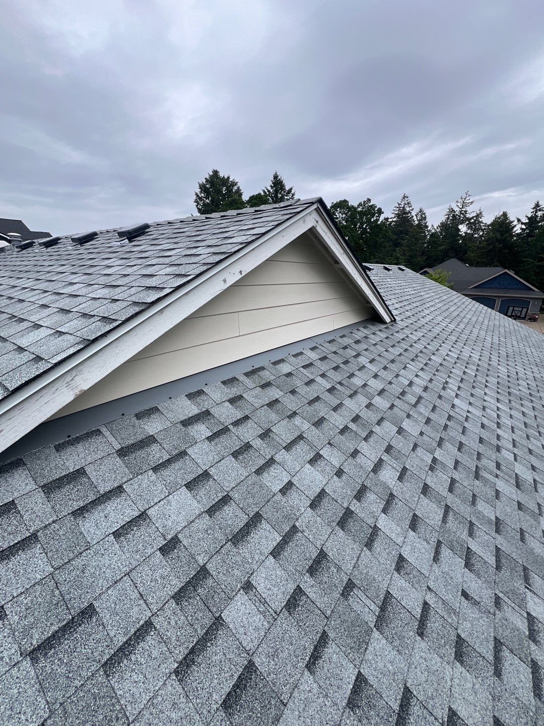 Residential Roofing Installation using IKO Cambridge (Color: Dual Grey) by Orezona Building & Roofing Company, Inc.