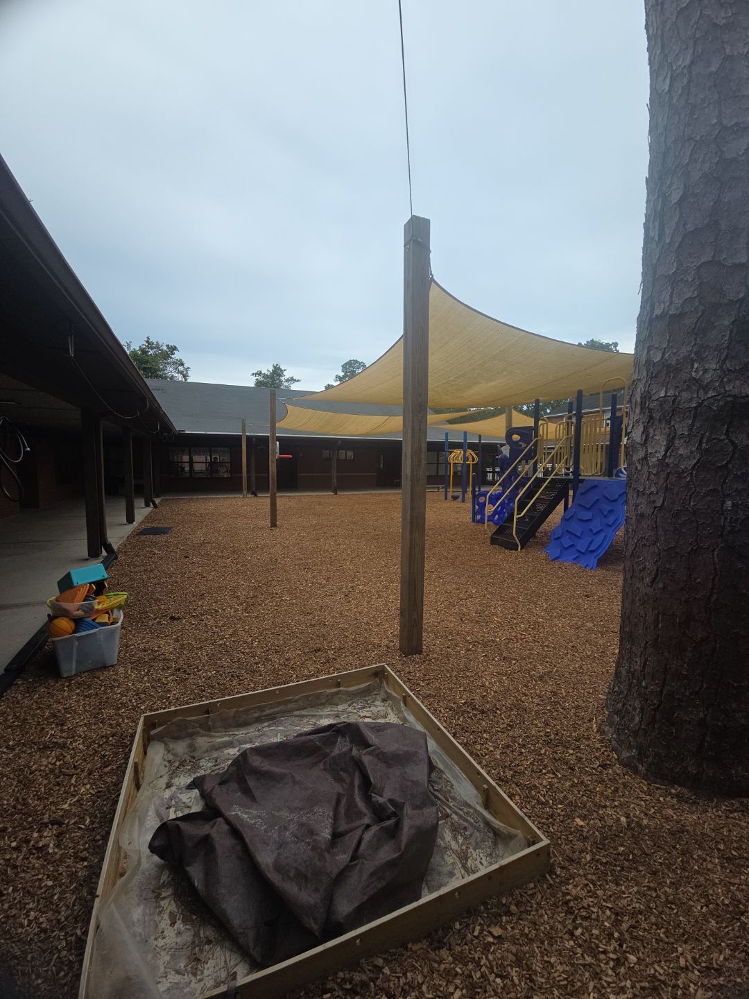 Episcopal - St. Mark's Campus | Playground Mulch Install by ProGreen Services