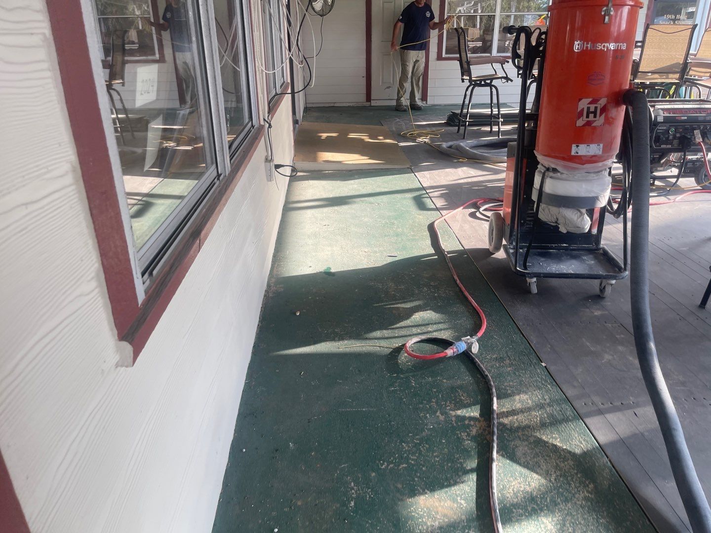 Chiefland Golf & Country Club Project in Chiefland, FL in Slate Stone by Cross Creek Concrete Coatings