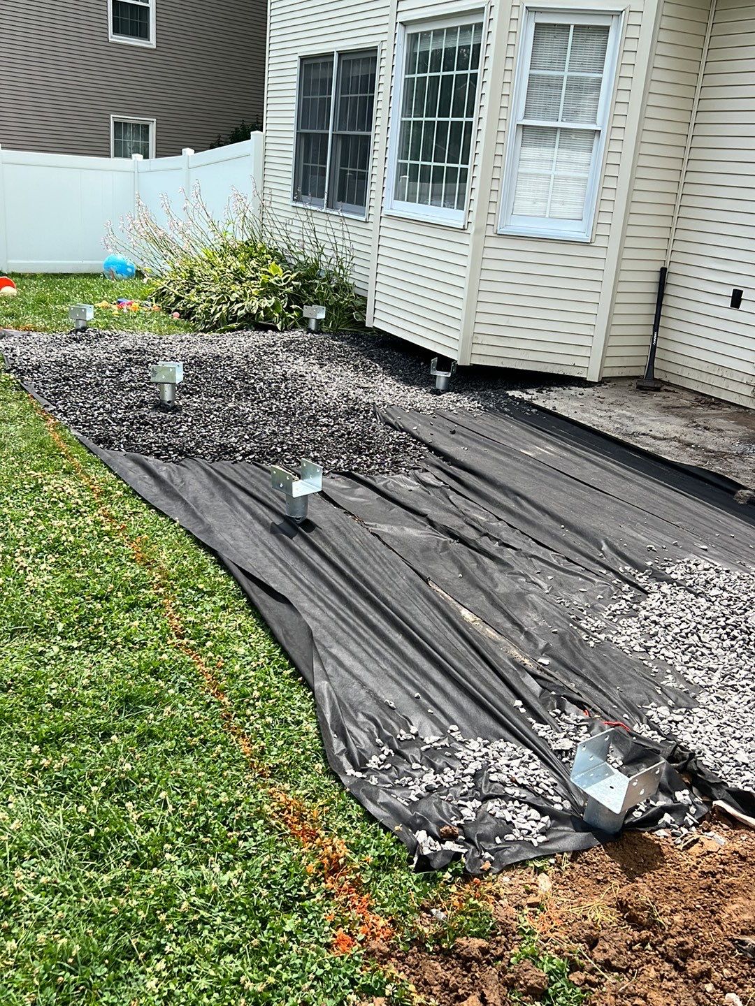 New deck and open porch Newton PA by deck guardian