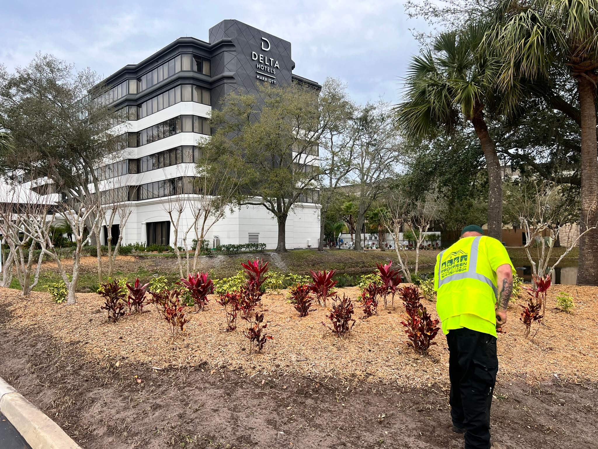 Landscape Install | Marriott Hotel by ProGreen Services