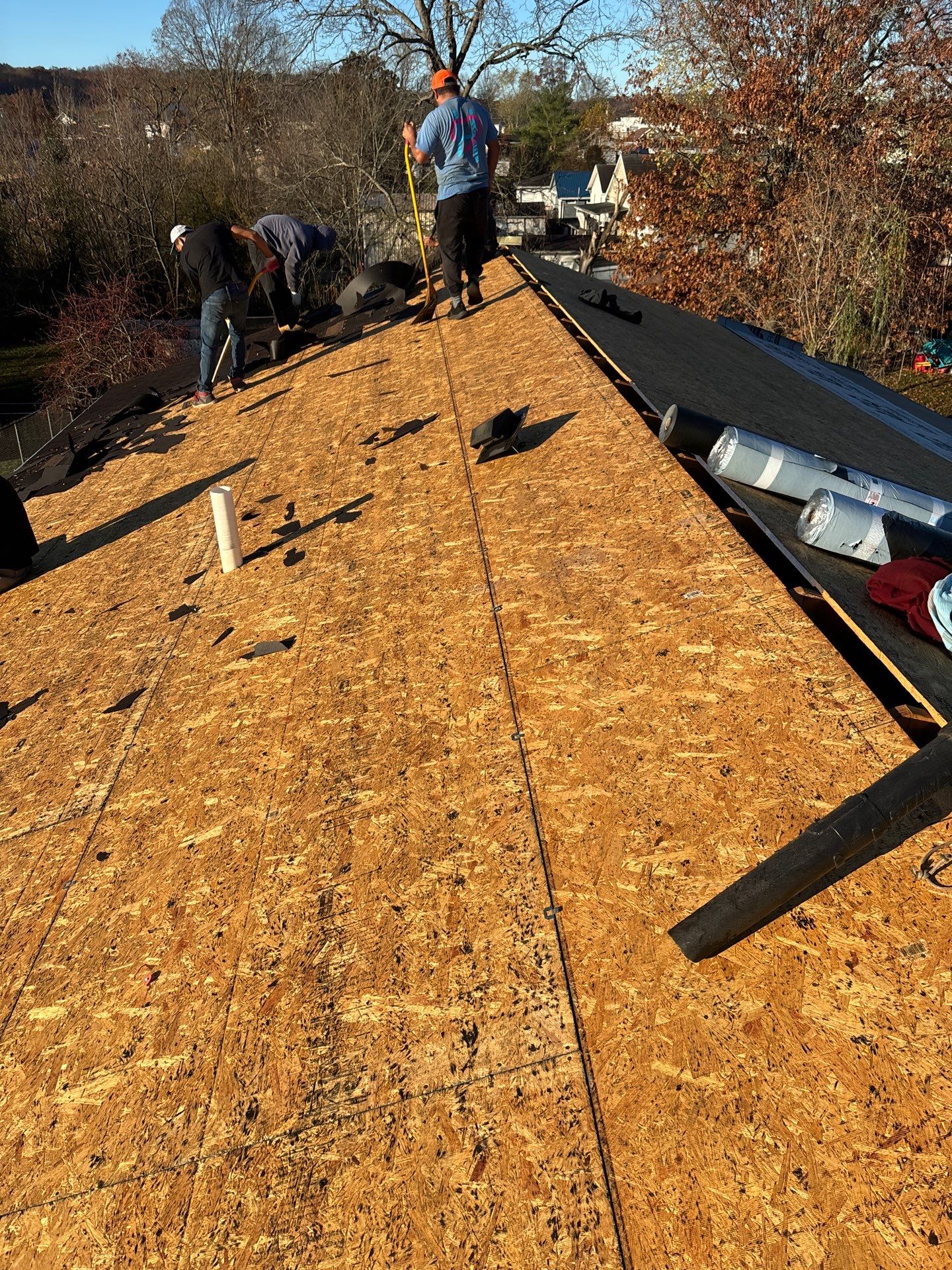 Residential Roofing Installation using GAF TImberline HDZ Hickory by Rainstoppers Roofing