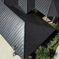 24ga 1.5" Mechanical Seam Dark Bronze  by Total Roofing System The Metal Roof Experts