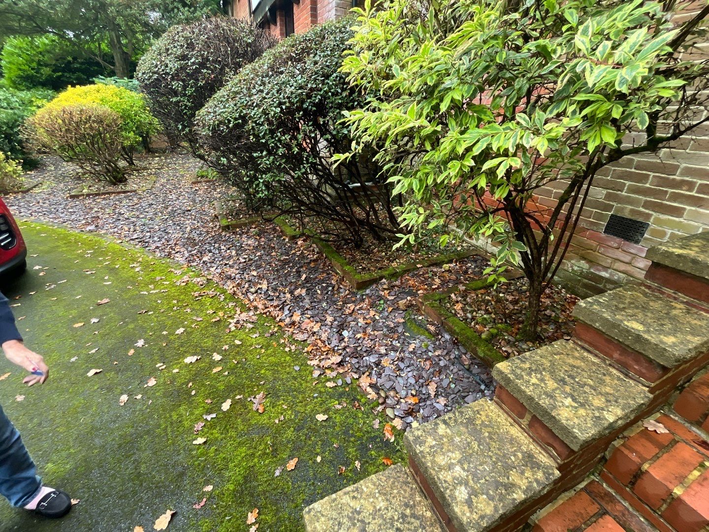 Driveway and Rockery clean using Honda 15lpm Low Pressure Washing Machine by Ges Exterior Cleaning ltd