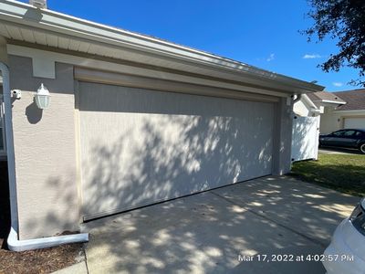 Garage motorized rolling screen