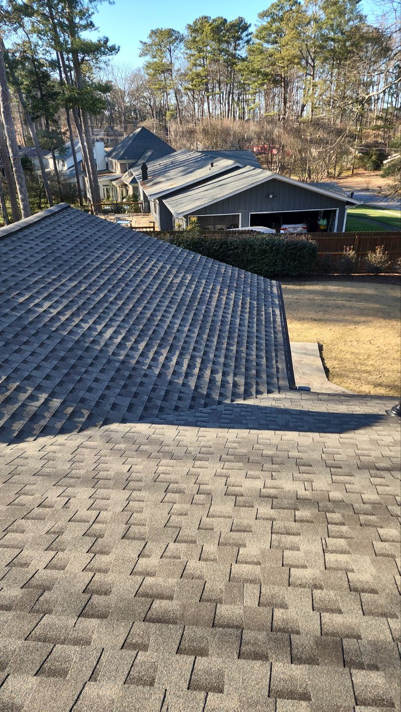 Atlanta GA Roof Replacement GAF Timberline HDZ Weathered Wood by Reset Roofing