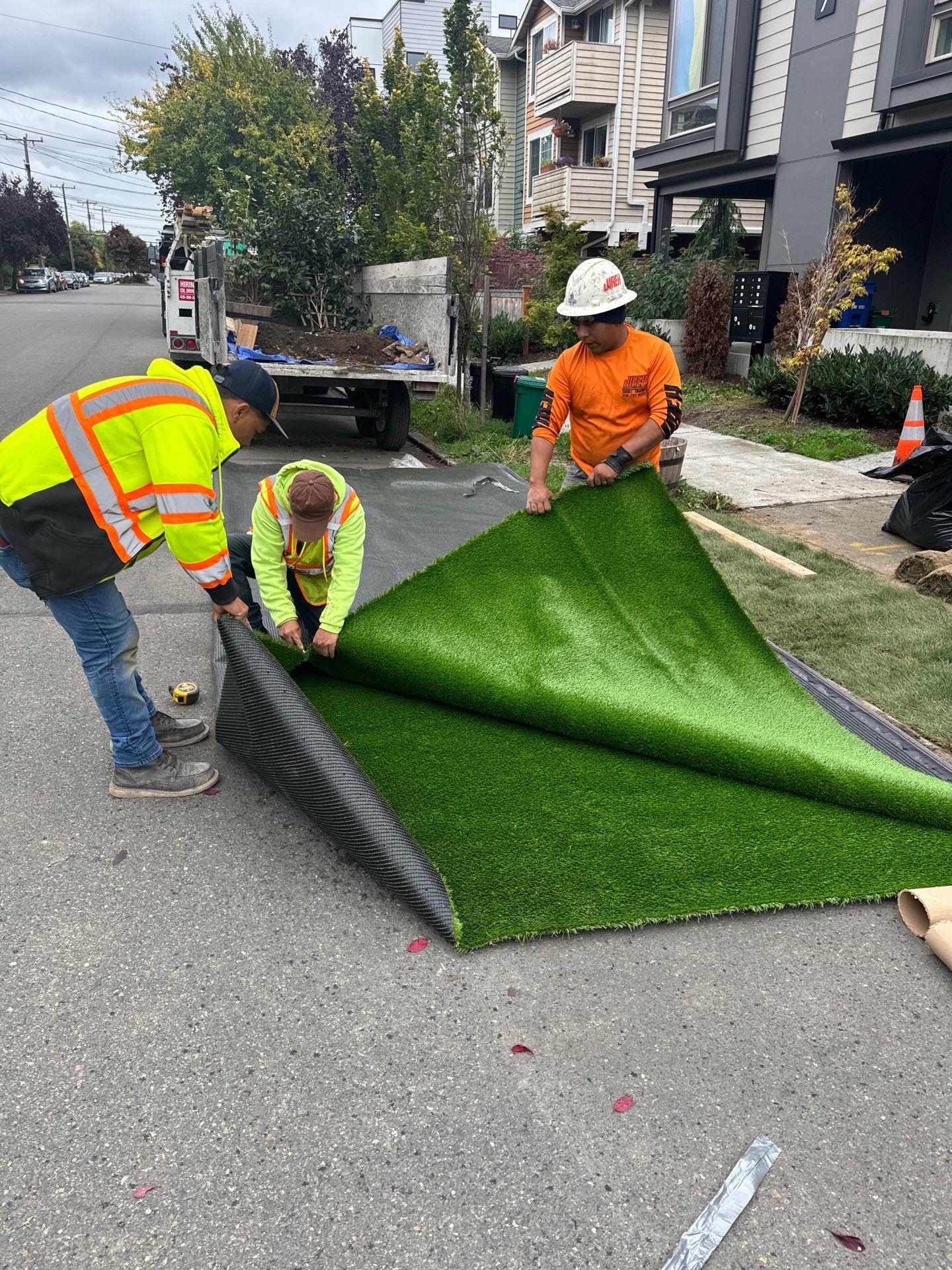 Paver Walkway & Turf Installation | Seattle  by Jireh Asphalt & Concrete Inc 