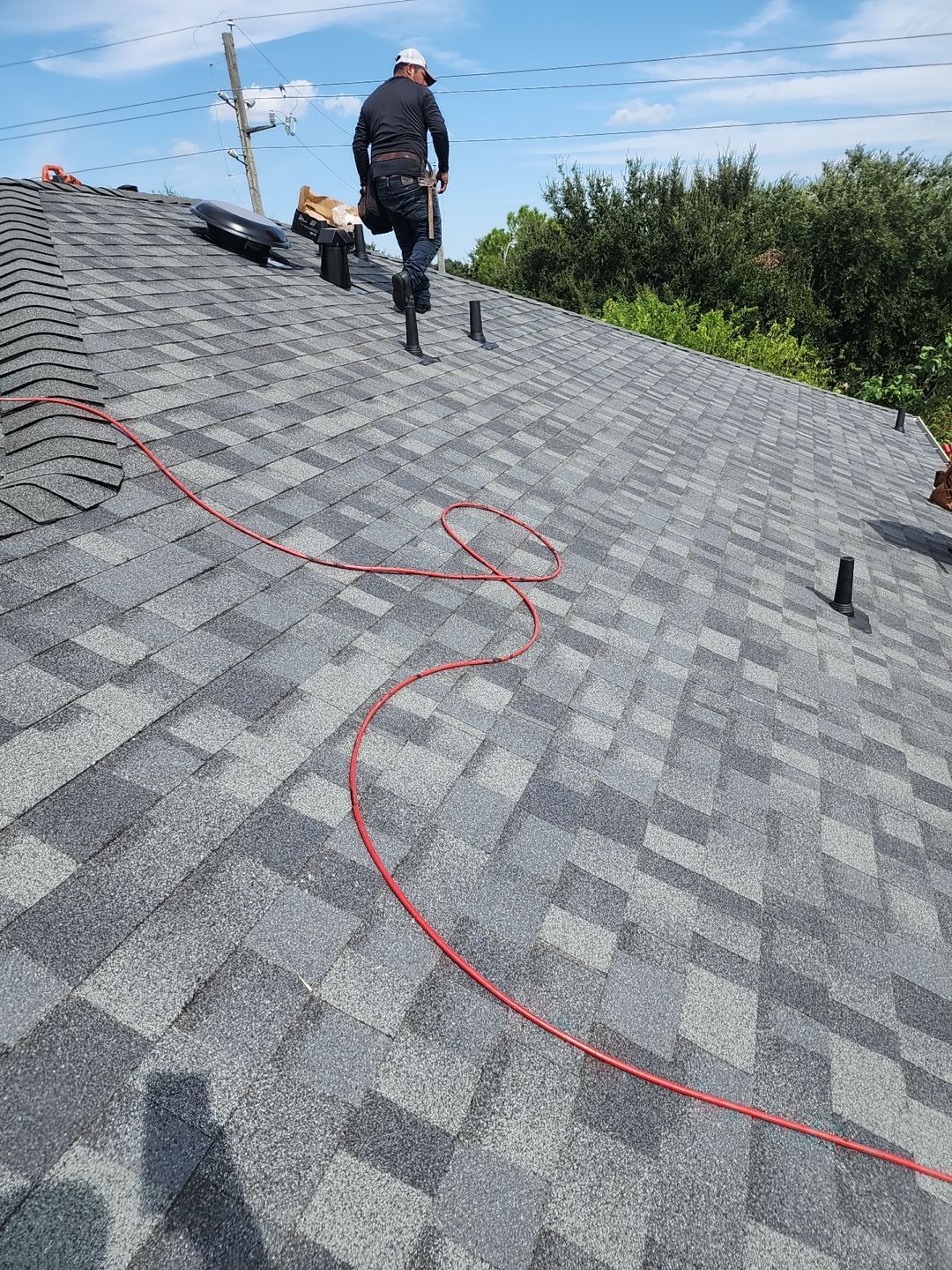 Residential Roofing Installation using Owen's Corning Duration (Lifetime) Shingles by Roof Repair Company