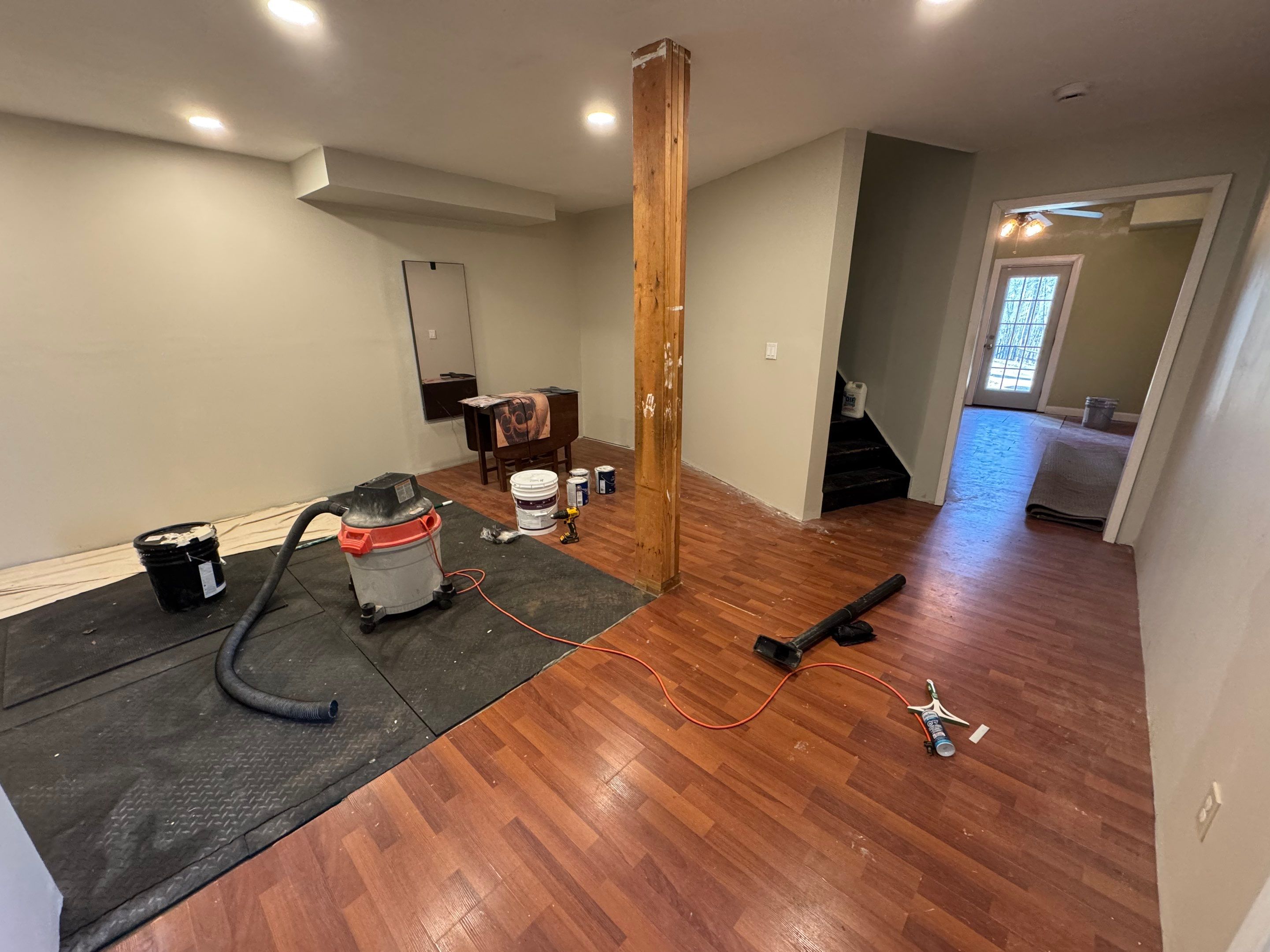 Interior Painting and Basement Living Space Refresh in Suwanee by Swift Home Renovations