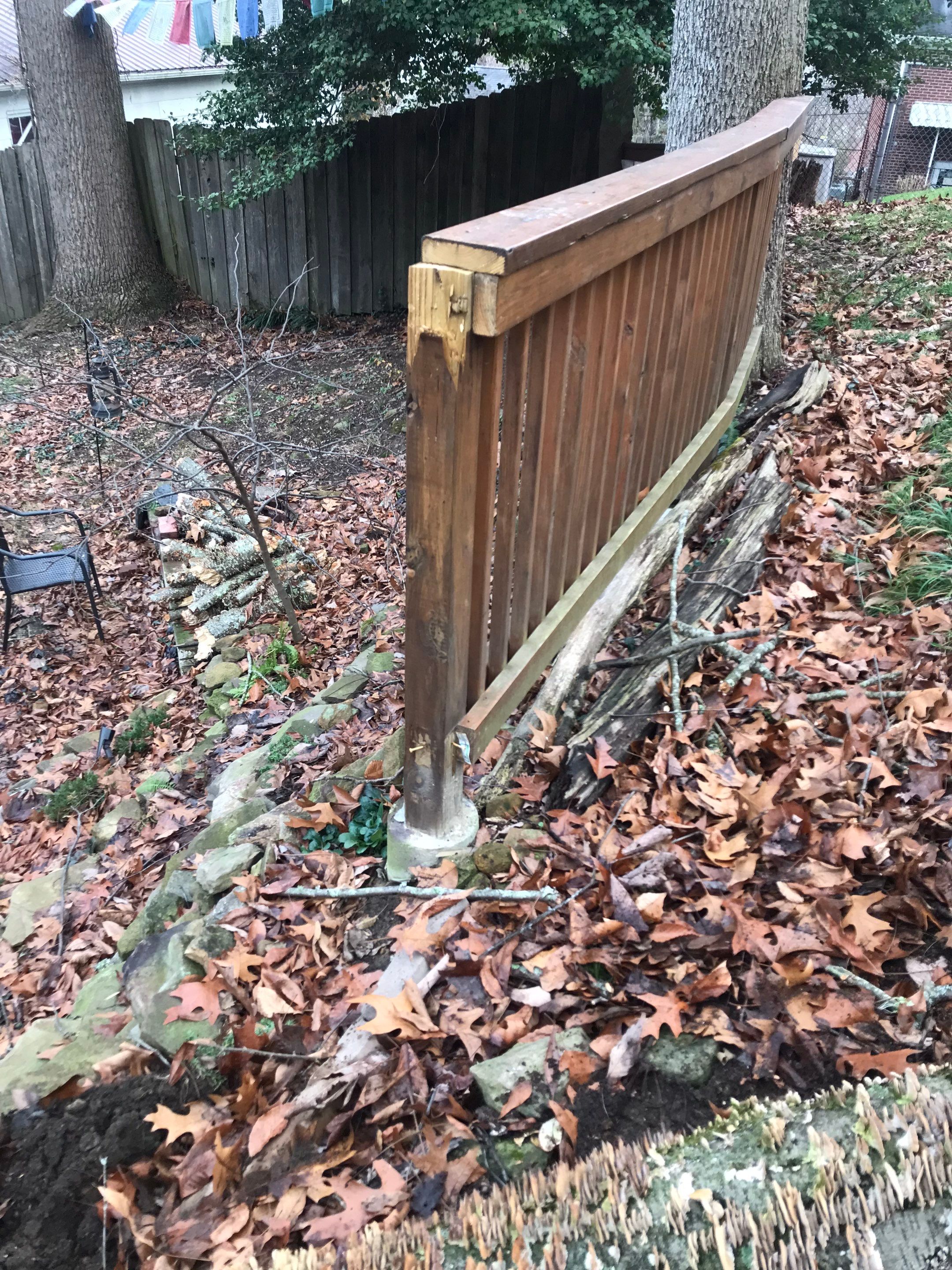 Fence Repair using Pressure Treated Lumber by Secure Construction Company Inc
