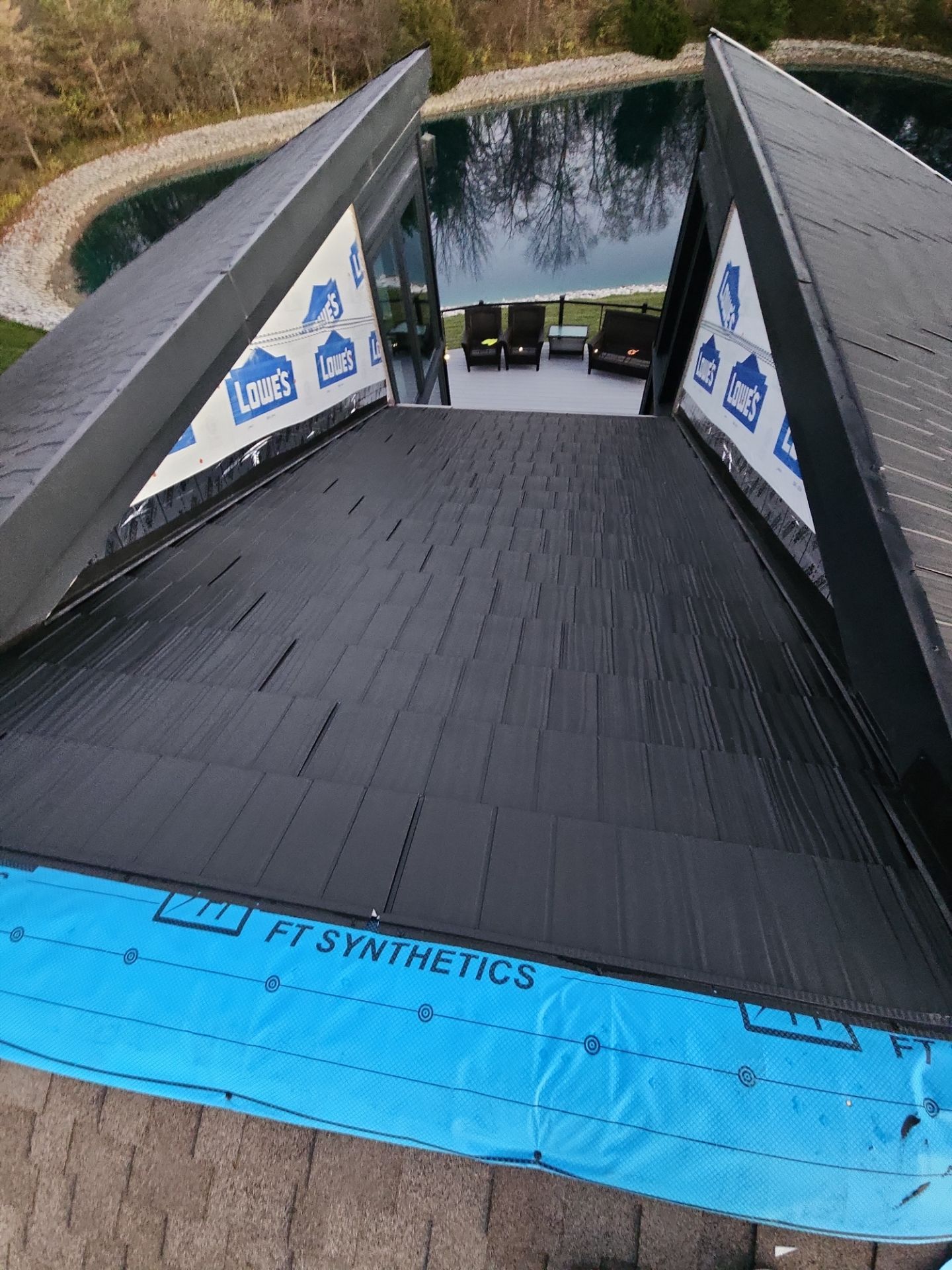 Black Frost Metal Shake Roof & Modern Exterior Renovation – Fort Wayne, IN by 4Ever Metal Roofing