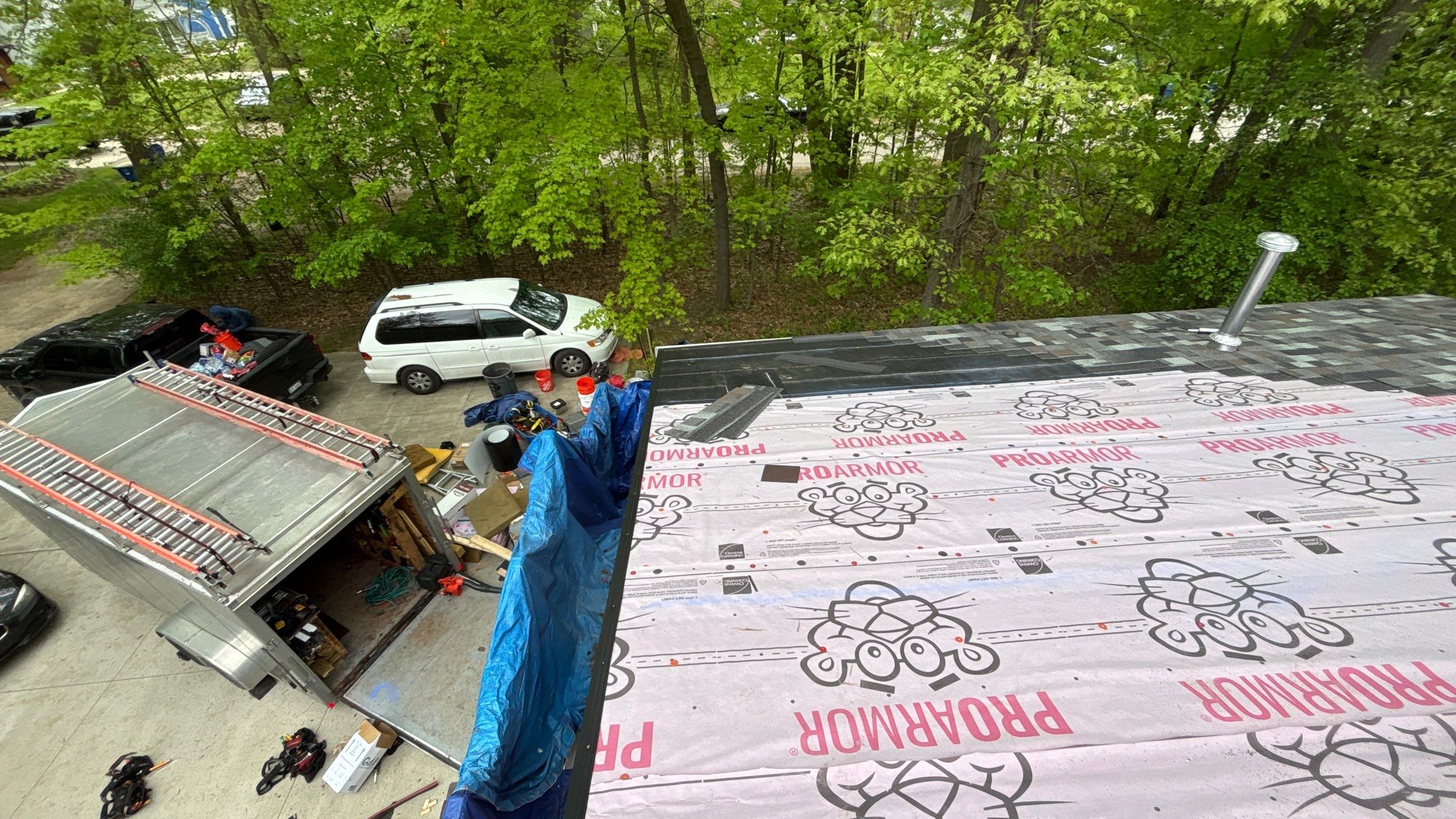 Roof Replacement using Owens Corning Storm Cloud by 180 Contractors