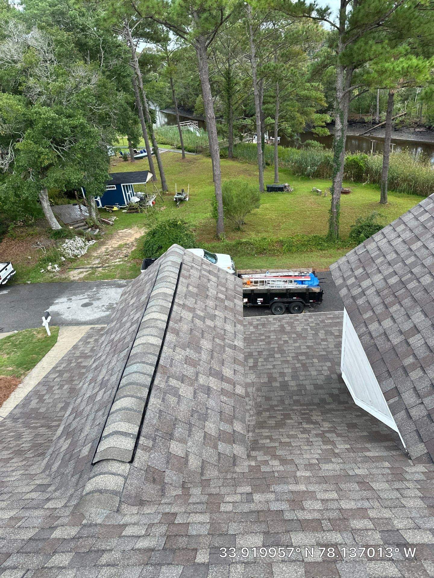 CertainTeed Landmark Weatheredwood Roof Replacement by RGR Construction and Roofing, LLC