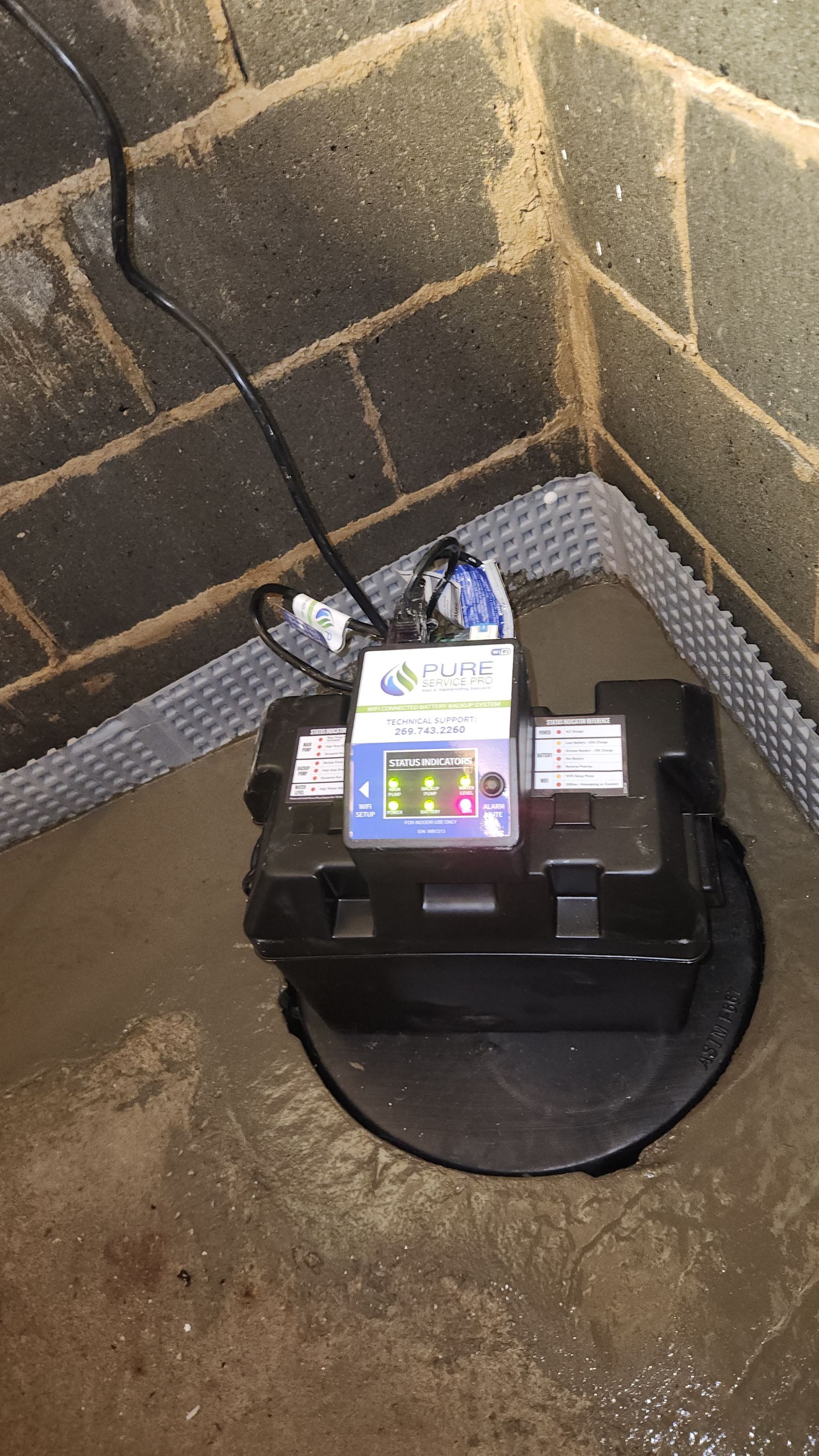 Interior French Drain South Amboy, NJ by Pure Service Pro, LLC 