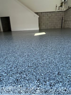 Garage Floor Coating using Wombat