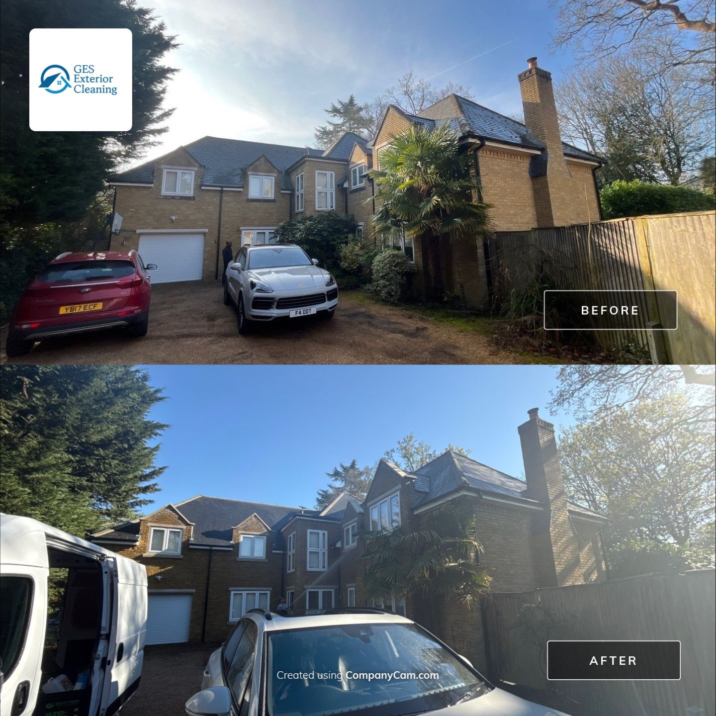 Slate Roof  - Patio - Stonework Clean using Honda 21lt High Pressure Machine by Ges Exterior Cleaning ltd