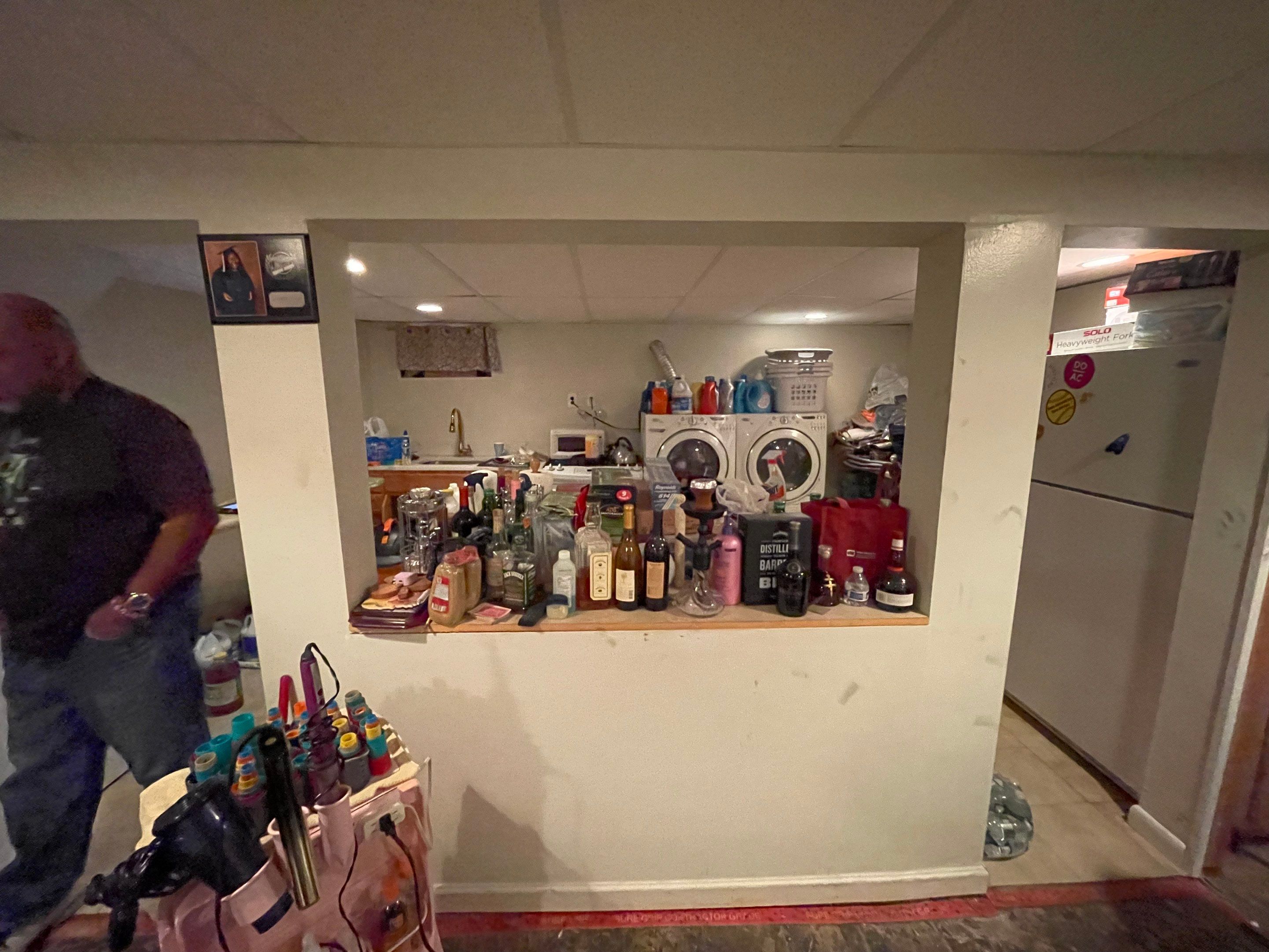 Basement Remodel using Tile (In Progress) by Home Concepts Construction