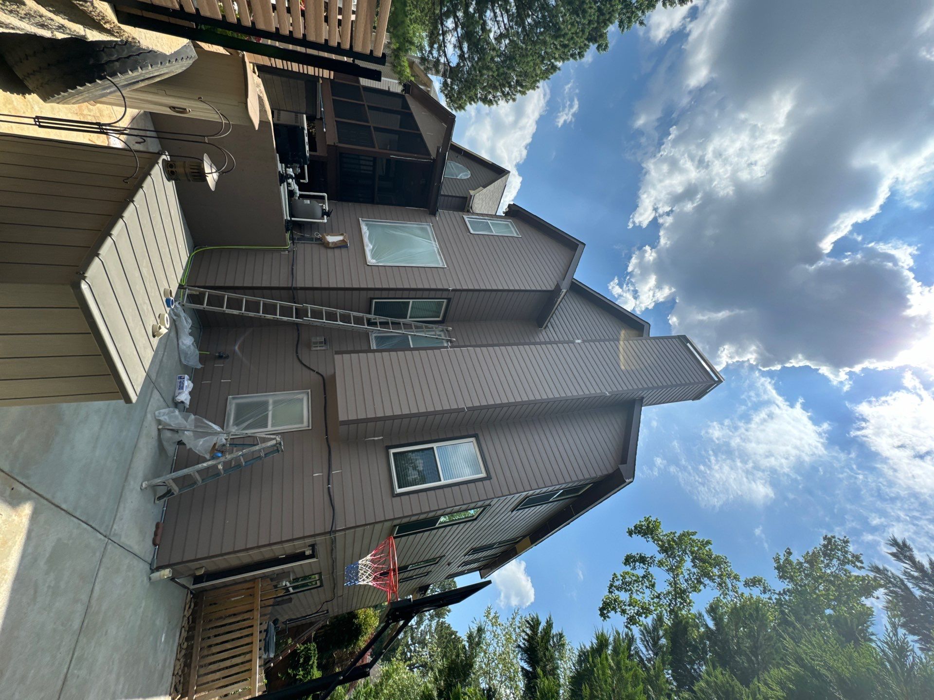Full Exterior Painting and Gutter Replacement for Powder Springs Home by Swift Home Renovations