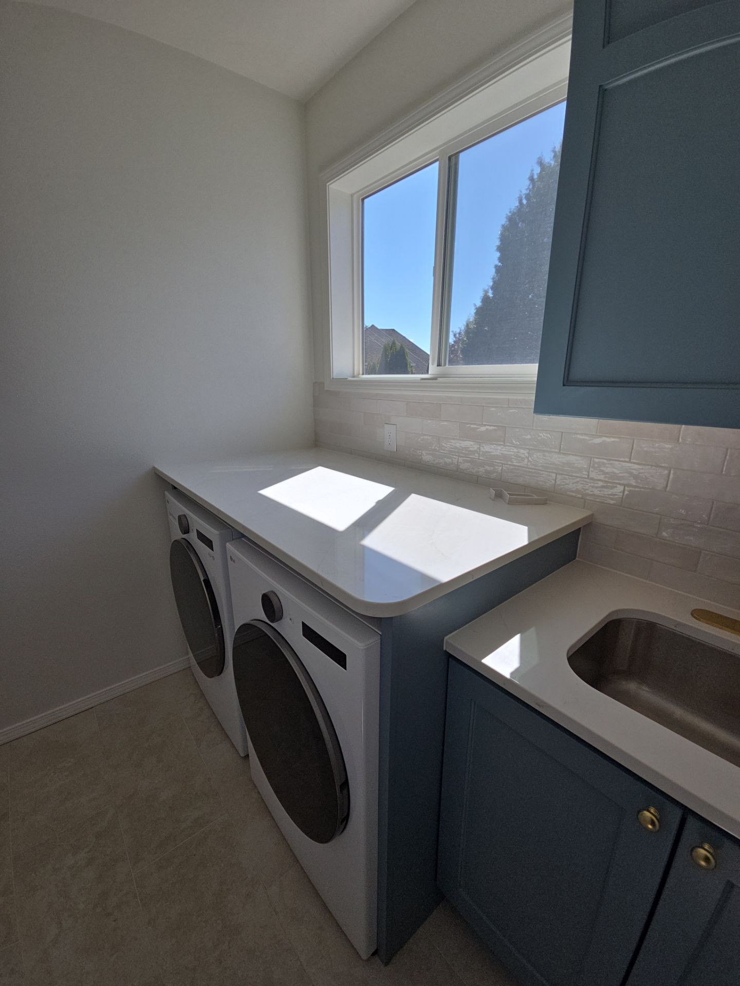 West Linn Laundry Room Renovation with New Cabinetry by American Made Construction 