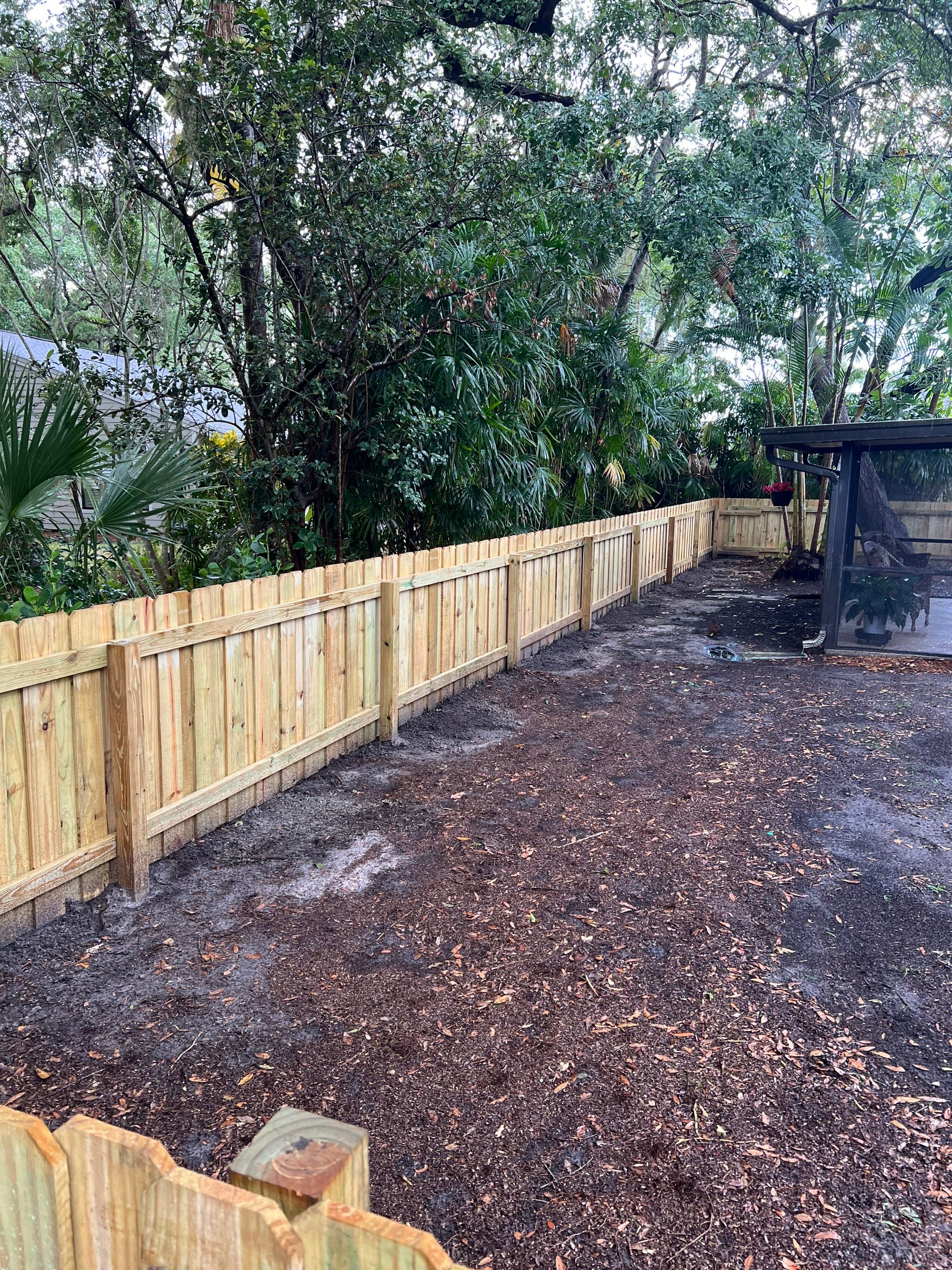 Sarasota, FL 4ft. Tall Treated Board on Board Fence by Asap fence and gates, LLC