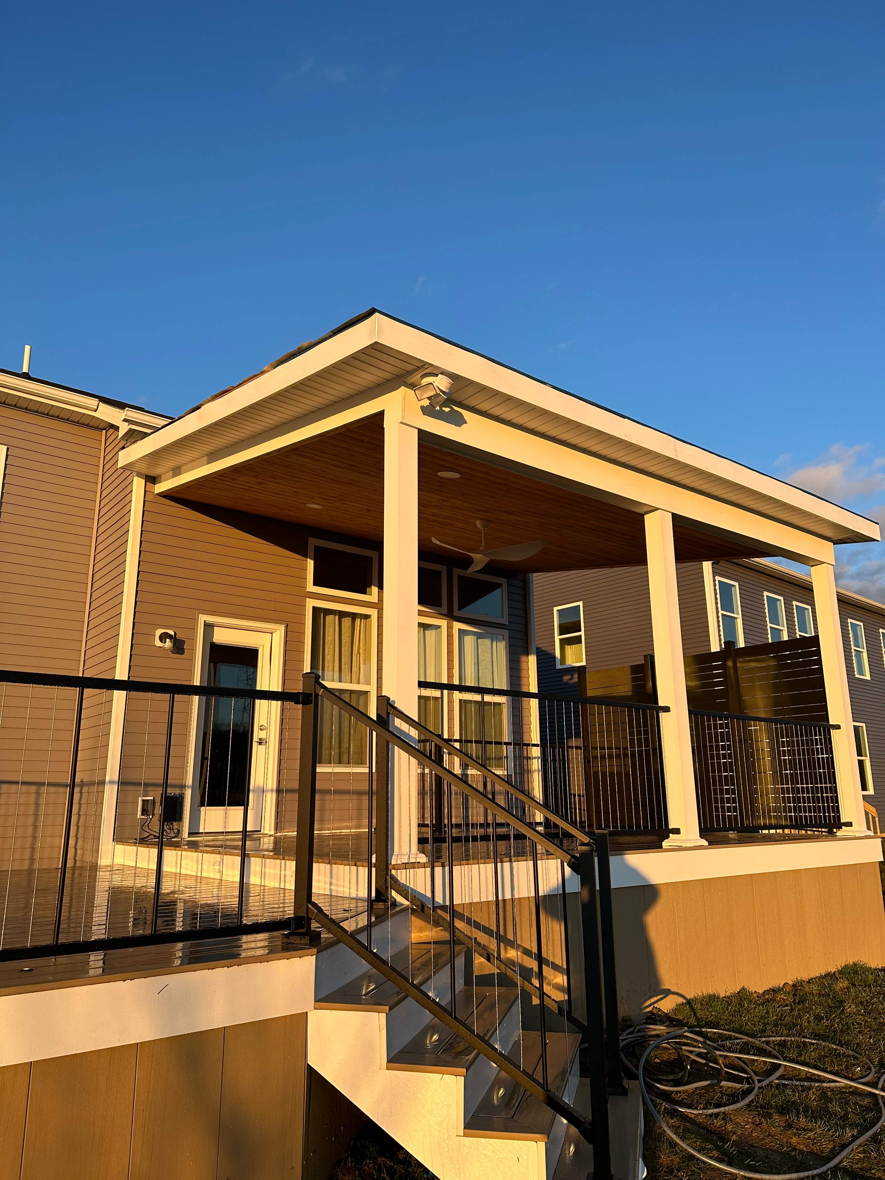 Covered Deck in Sunbury by The Exterior Living Company LLC