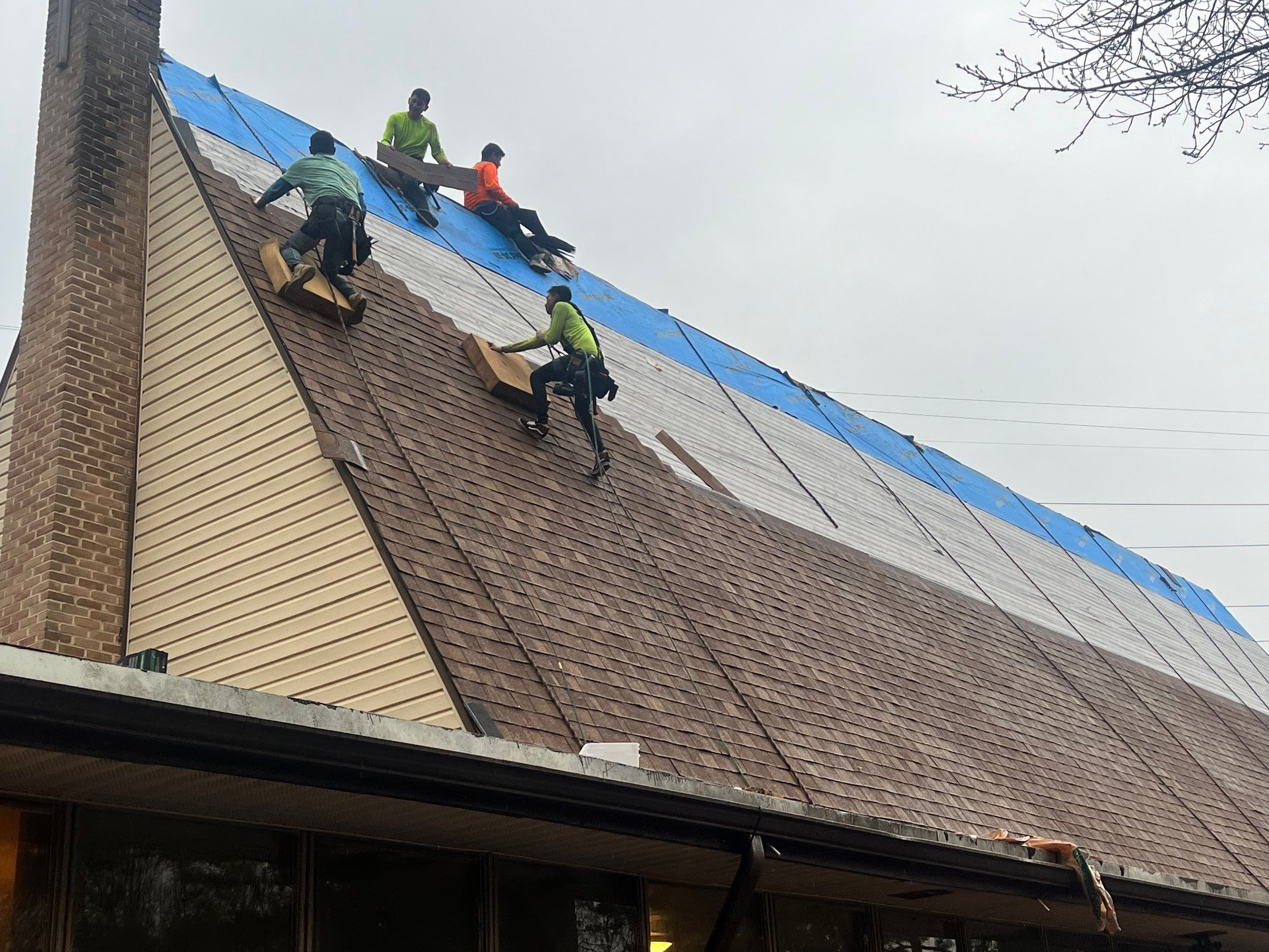  roof replacement using OC trudef duration roofing system by Nailed It Roofing & Remodeling LLC