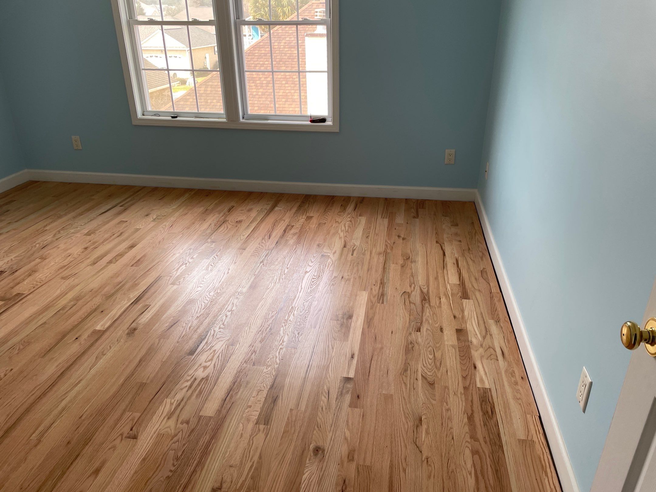 White Oak Install with Waterbased Finish by Footprints Floors of Coastal Carolina