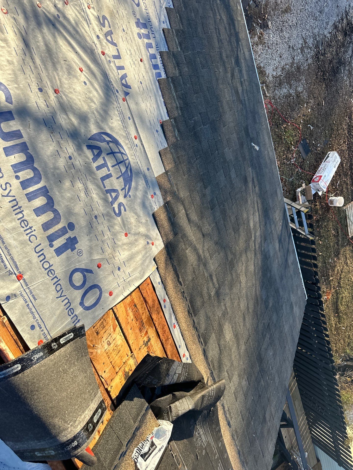 Residential Multi Structure Roof + Gutters & Downspouts Install  by Titan Commercial & Residential Roofing 