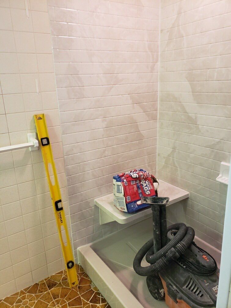 Shower Replacement using BCI Acrylic Shower System by Secure Construction Company Inc