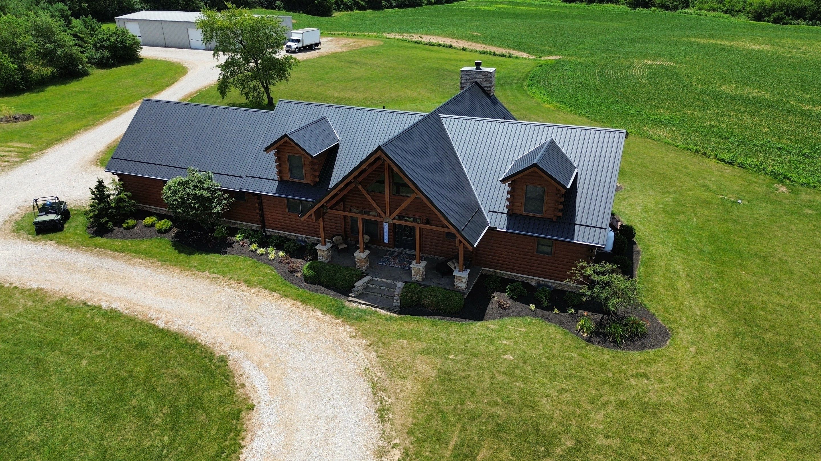 Residential Roofing Installation using Performance Panel Metal - Frost Black by RoofX 
