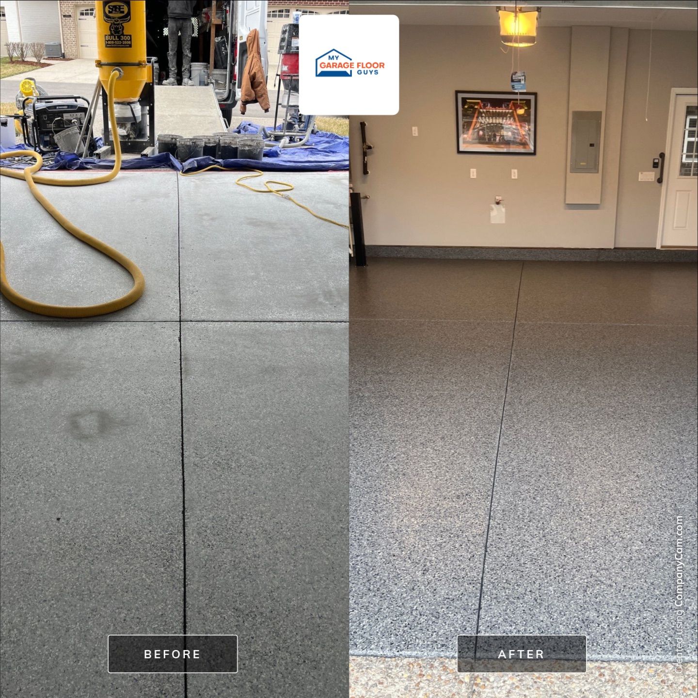 Garage Floor Coating using Nightfall by My Garage Floor Guys
