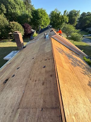 Architectural Shingle Roof Replacement and Accessory Metal Roofing in Greensboro