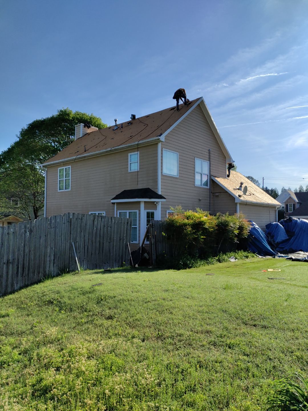 Residential Roof Replacement using Owens Corning TreDef Duration Williamsburg Grey by Inspector Roofing and Restoration