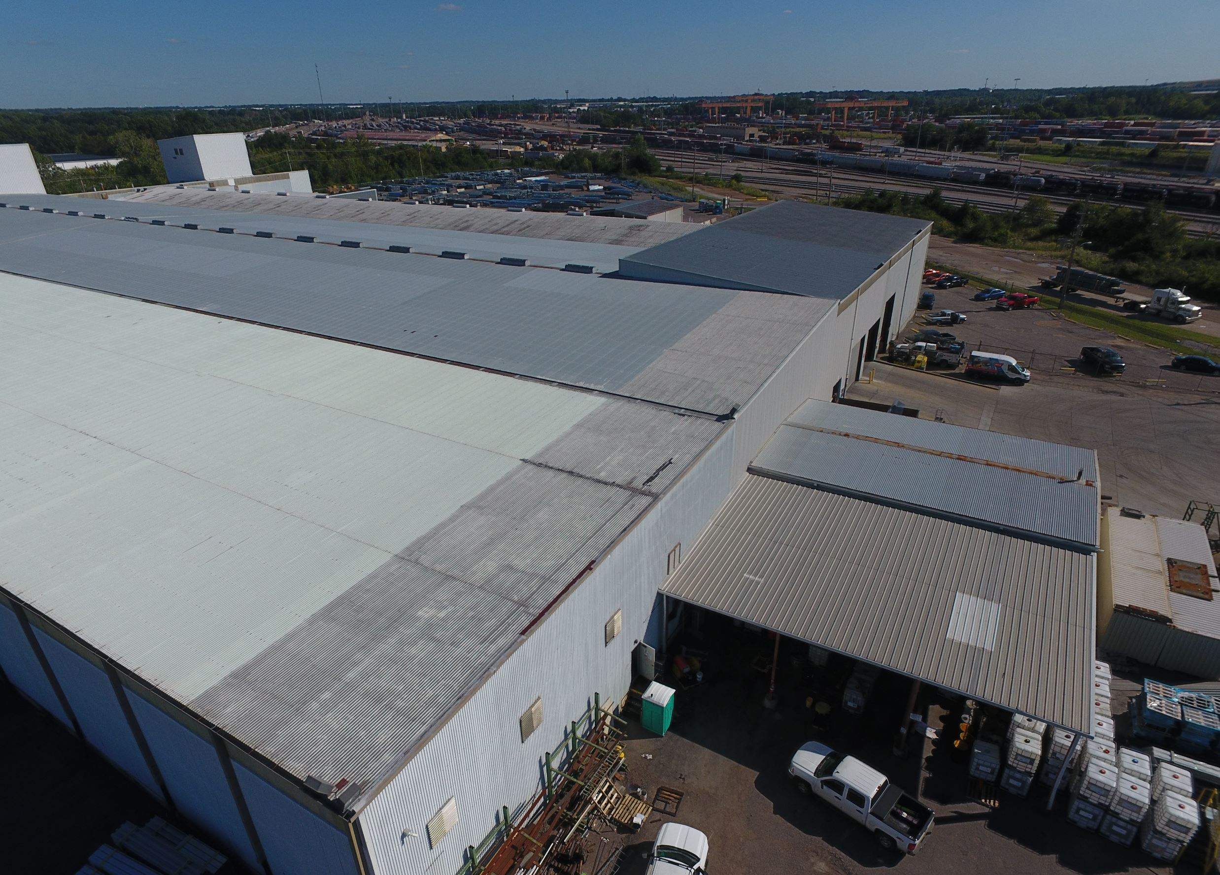 Commercial Metal Restoration System using Aldocoat Coatings by Hostetler Roofing