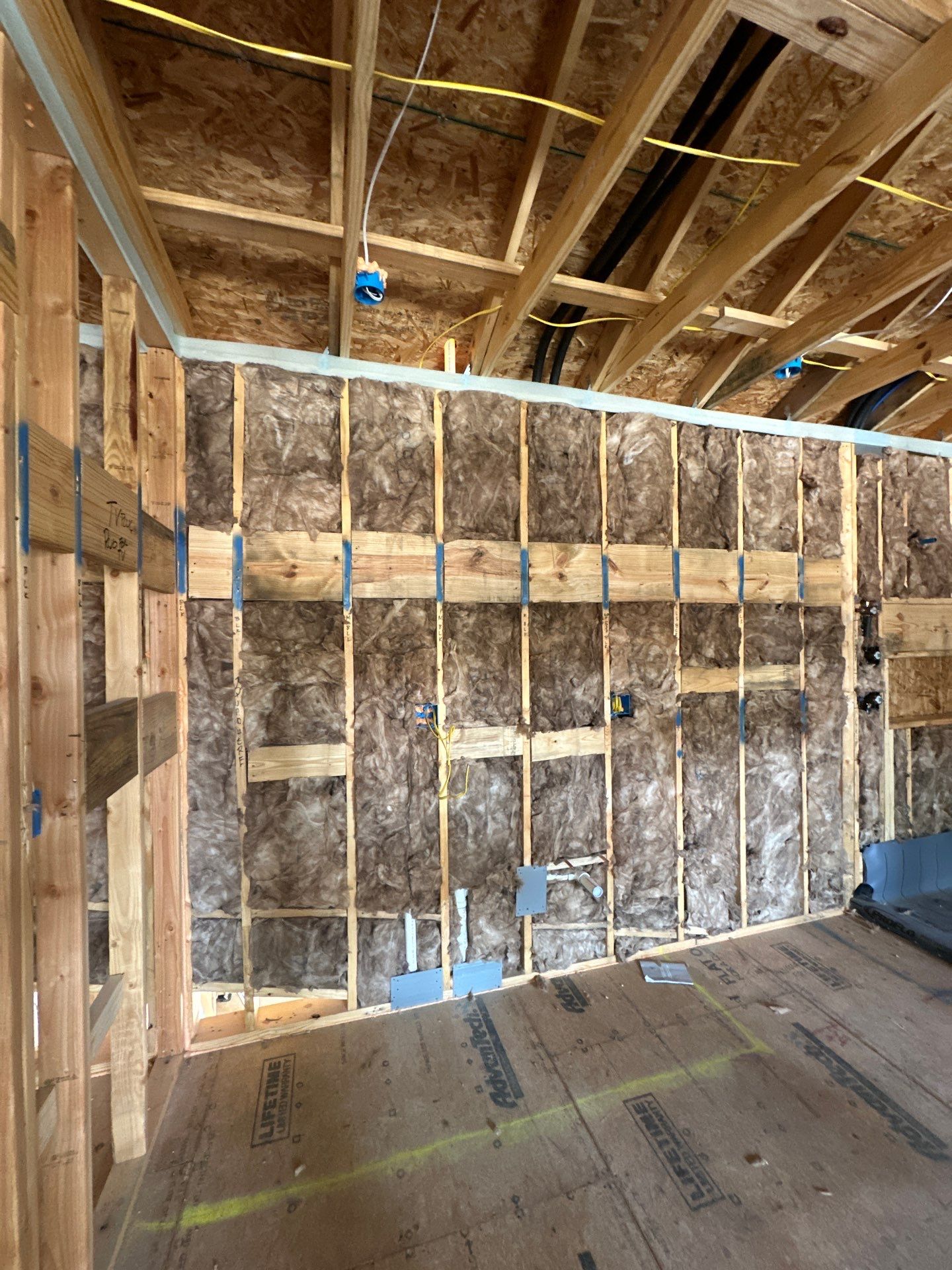 Full install on this new beautiful custom home in Dallas by Apex Insulation Solutions