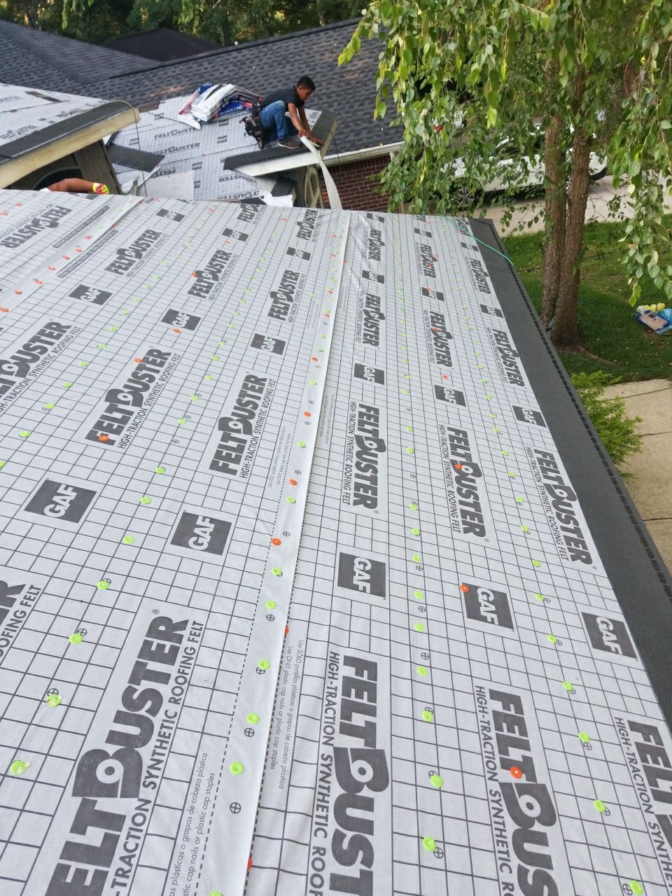 Residential Roofing Installation using Roof Replacement by American Roofing & Construction LLC