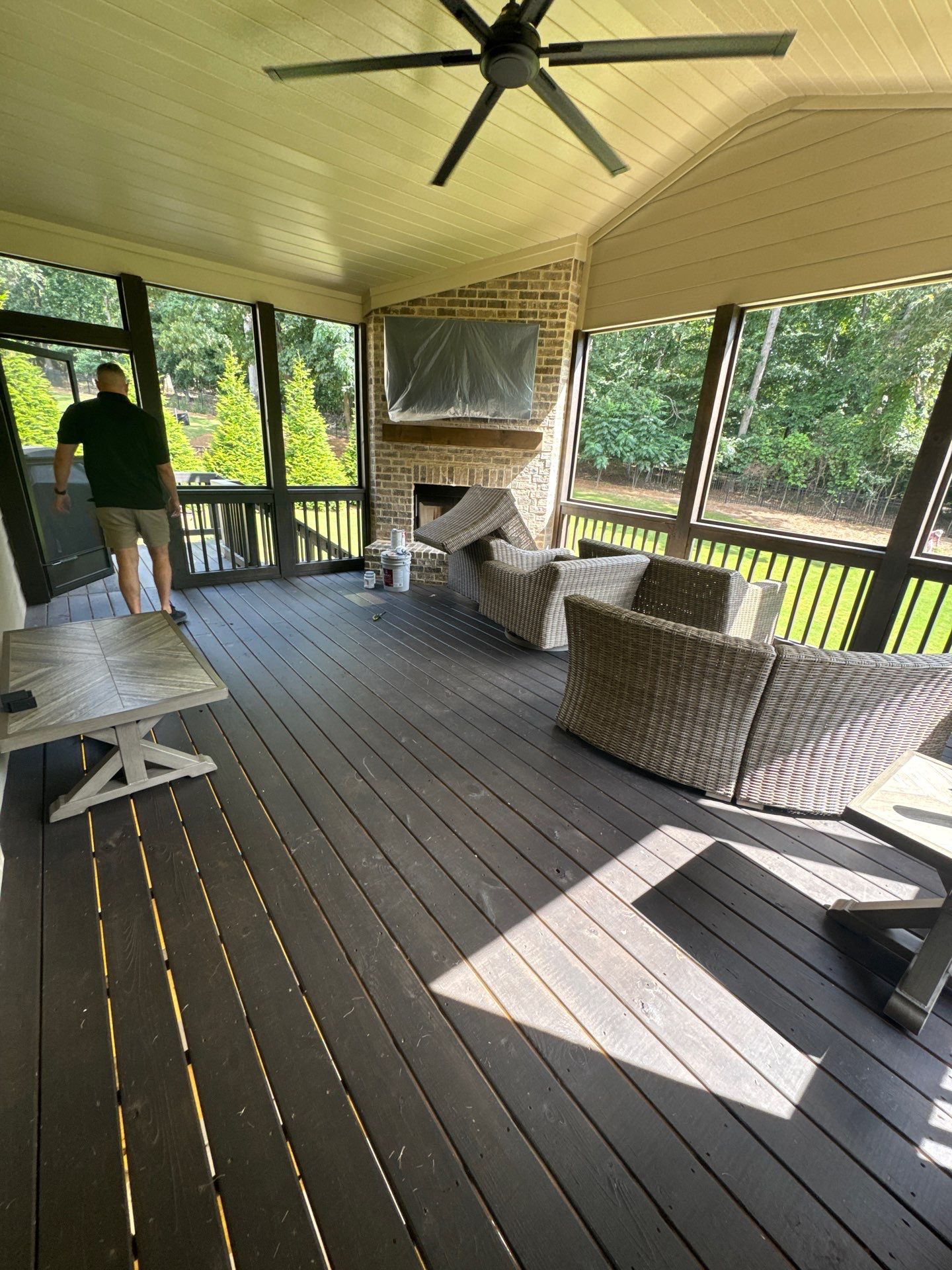 Exterior Painting and Multi-Level Deck Refinishing in Jefferson by Swift Home Renovations