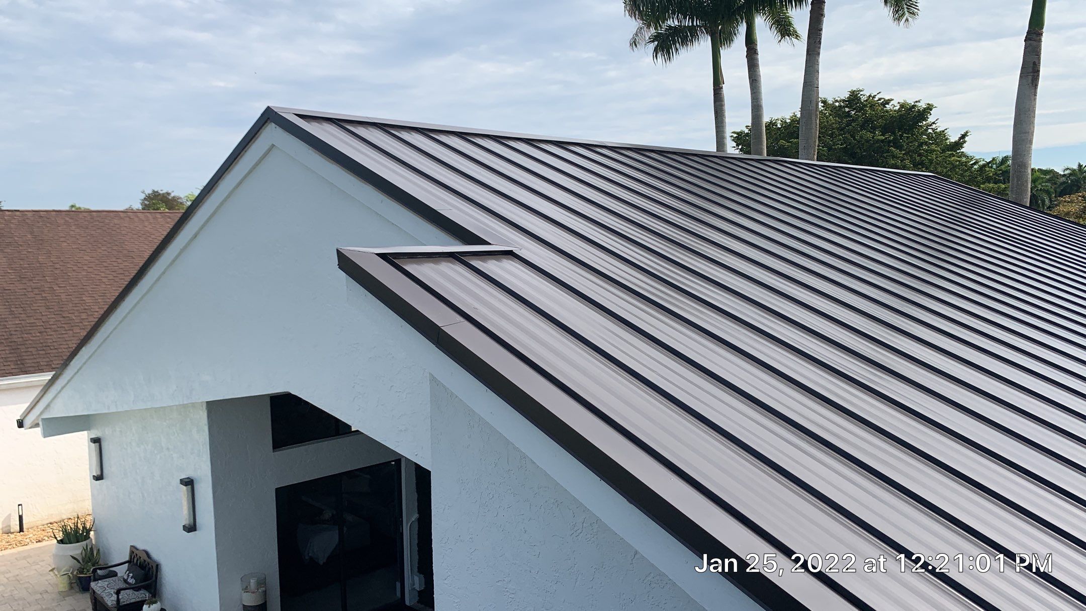 Residential Roofing Installation using 1" Nail strip metal roof by BLUES BROTHERS ROOFING
