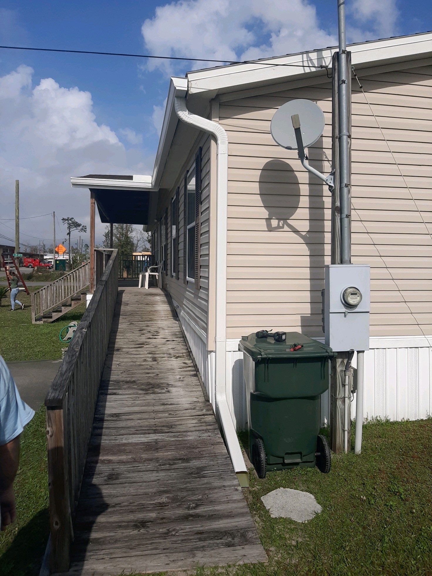 Gutter Installation using White Seamless Gutters by Gutter Professors