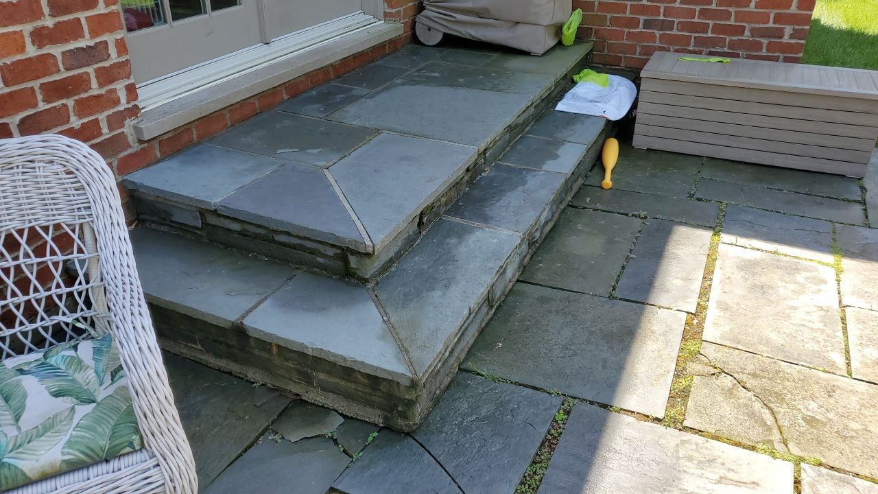 Exterior Stone and Concrete Surface Cleaning by Northern Power Washing LLC.
