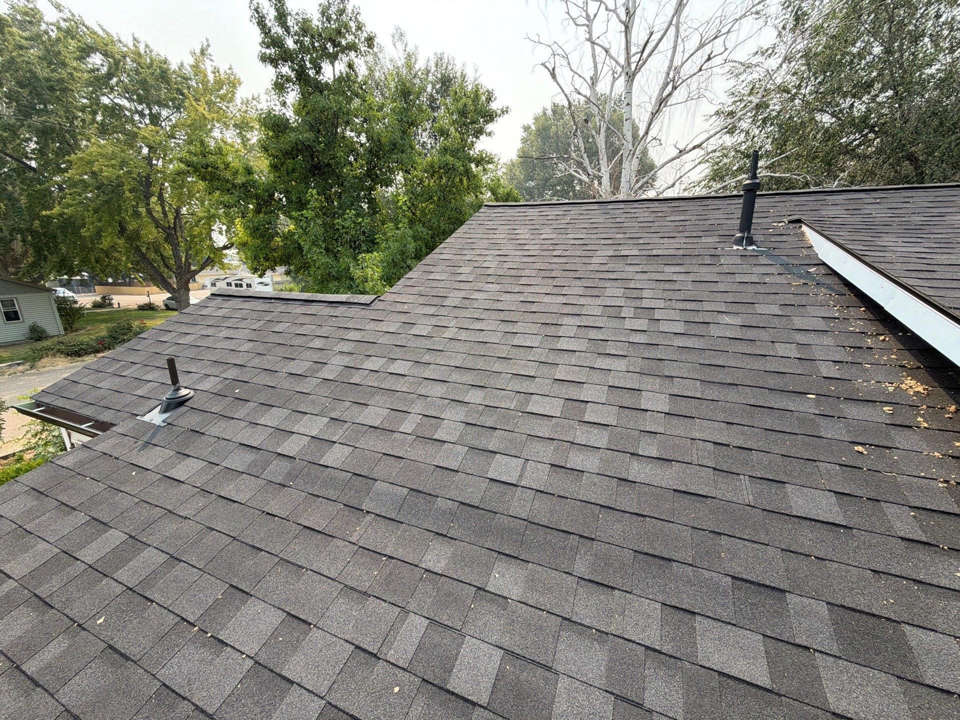 Parma Residential Roof Replacement with Gray Architectural Shingles by Olive Roofing